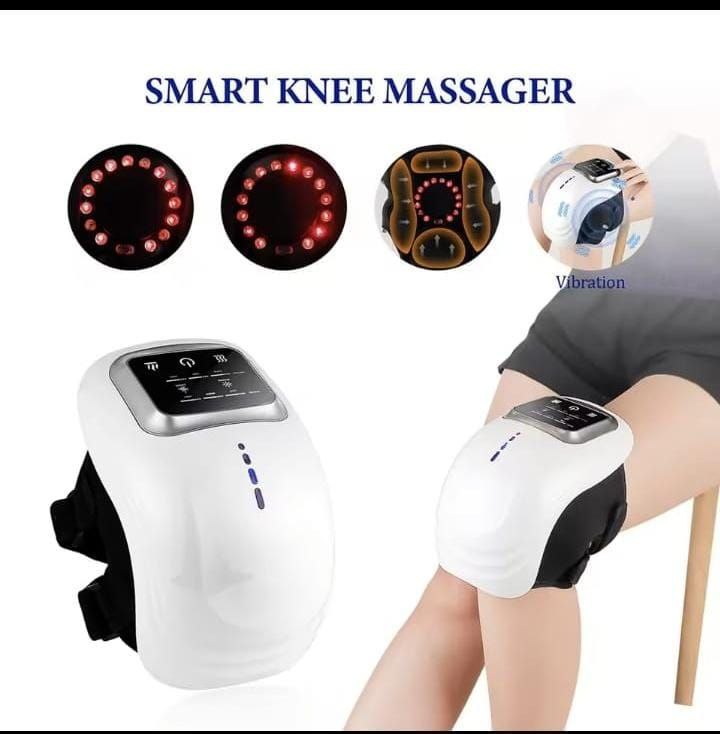 Smart Knee Massager with Heat & Vibration Therapy – Pain Relief & Recovery Device
