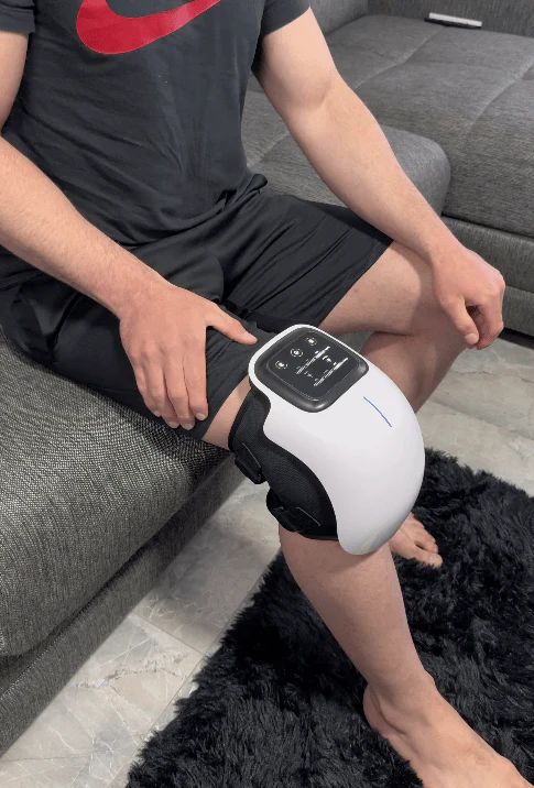 Smart Knee Massager with Heat & Vibration Therapy – Pain Relief & Recovery Device
